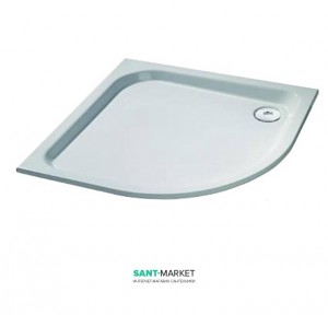 Душовий піддон Huppe Verano 90х90 без передньої панелі білий 235021.055