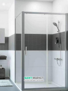 Душові двері в нішу Huppe Classics 2 скляна розсувна 100х190 C20401.069.321