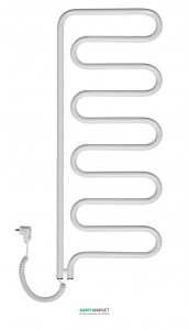 Електричний полотенцесушитель Instal Projekt SPINA Electro 550х1045х55 поворотний білий SPIE-60 / 100RW