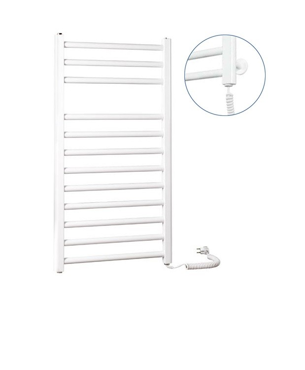 Електричний полотенцесушитель Instal Projekt VIKING Slim 530х1529х95 білий VIKSE-50 / 150W