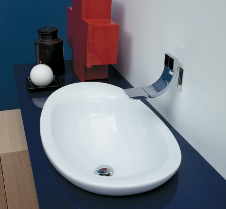 Раковина для ванної накладна Flaminia колекція IO біла IO4260