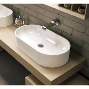 Раковина для ванної накладна Flaminia колекція Pass білий PS65AT