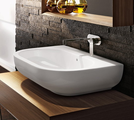 Раковина для ванной накладная Flaminia коллекция Pass белая PS72L