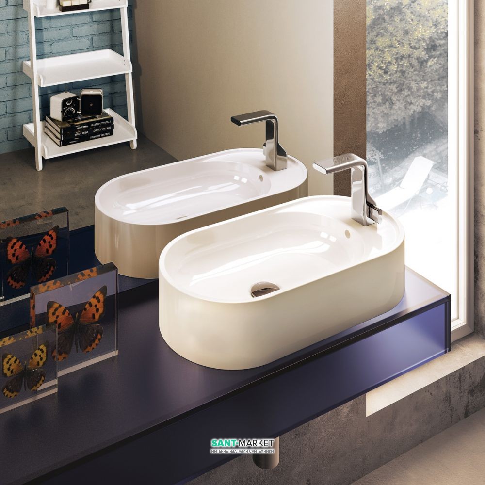 Раковина для ванной накладная Flaminia коллекция Pass белый PS60AT