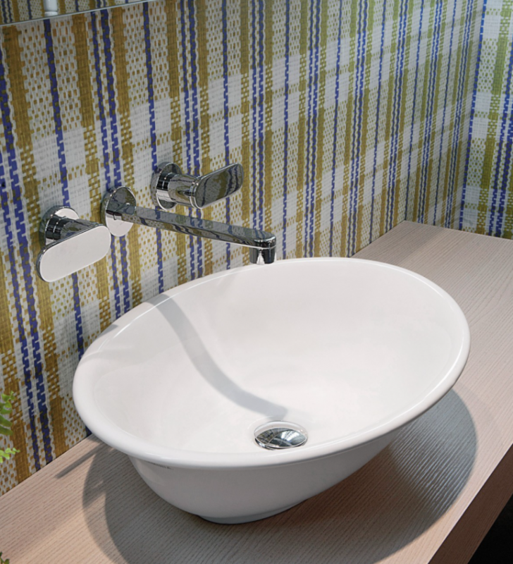 Раковина для ванної накладна Flaminia колекція Boll біла BL56L