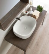 Раковина для ванної накладна Flaminia колекція Bonola біла BN60A