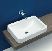 Раковина для ванної накладна Flaminia колекція Nile біла NL62INC