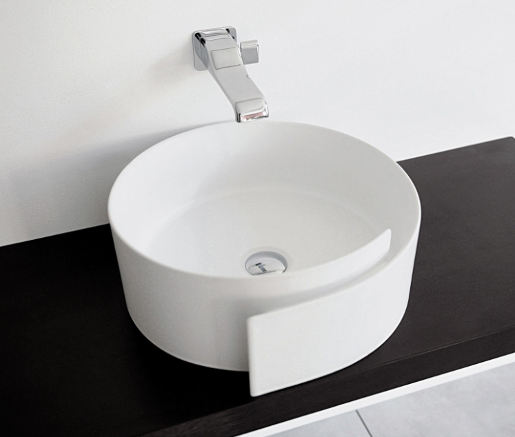 Раковина для ванной накладная Flaminia коллекция Roll белая RL44L