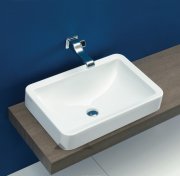 Раковина для ванной накладная Flaminia коллекция Nile белая NL62INC