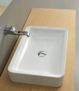 Раковина для ванной накладная Flaminia коллекция Nile белая NL62A