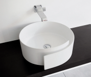 Раковина для ванної накладна Flaminia колекція Roll біла RL44L