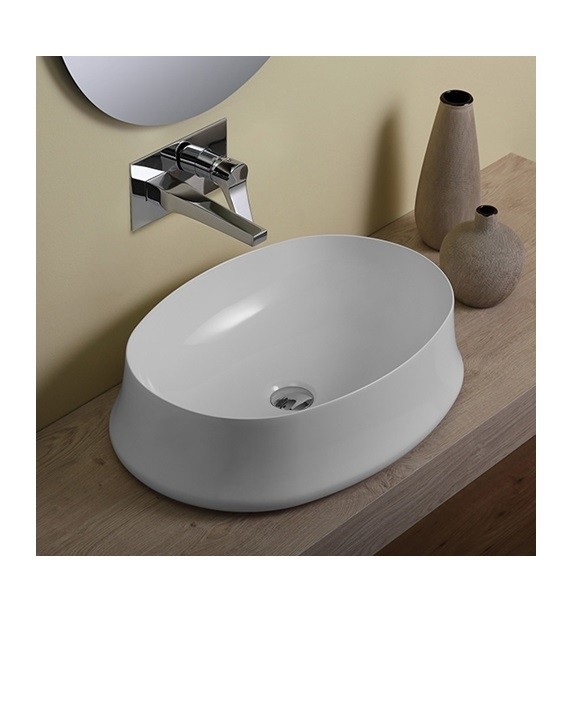 Раковина для ванной накладная Simas коллекция Sharp белая SH04