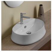 Раковина для ванної накладна Simas колекція Sharp біла SH05