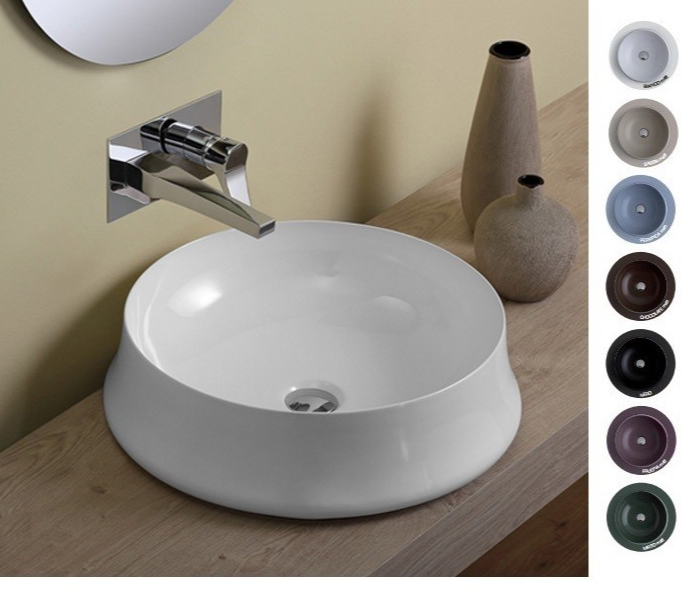 Раковина для ванної накладна Simas колекція Sharp біла SH01