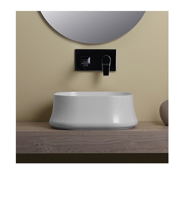 Раковина для ванной накладная Simas коллекция Sharp белая SH06