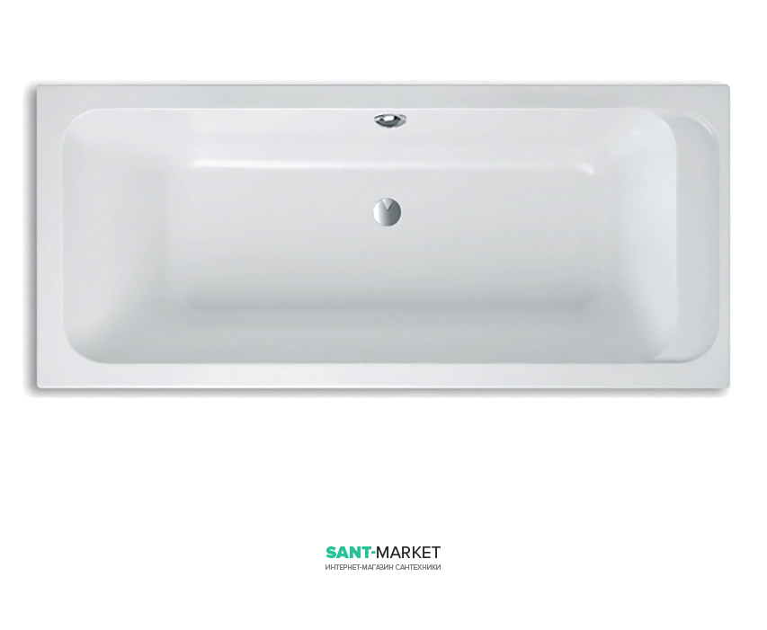 Ванна акрилова прямокутна Villeroy & Boch Omnia Architectura 170х80х48 UBA178ARA2V-01