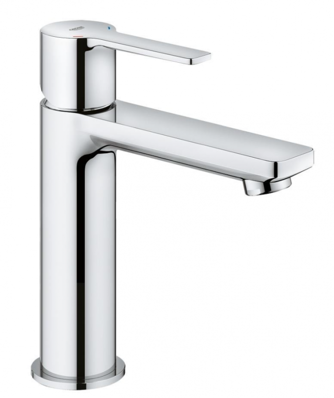 Смеситель для раковины однорычажный с донным клапаном Grohe коллекция Lineare хром 23106001