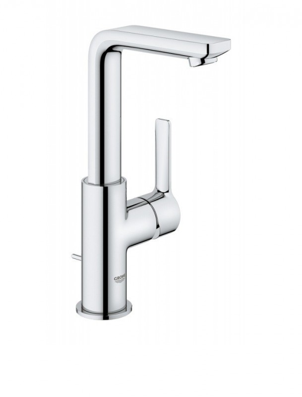 Змішувач для раковини одноважеля з донним клапаном Grohe колекція Lineare хром 23296001