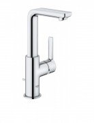 Смеситель для раковины однорычажный с донным клапаном Grohe коллекция Lineare хром 23296001