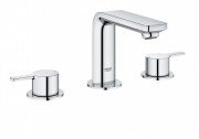 Смеситель для раковины двухрычажный с донным клапаном скрытый Grohe Lineare хром 20304001