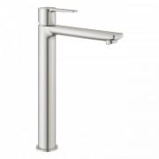 Смеситель для раковины однорычажный высокий Grohe Lineare суперсталь 23405DC1