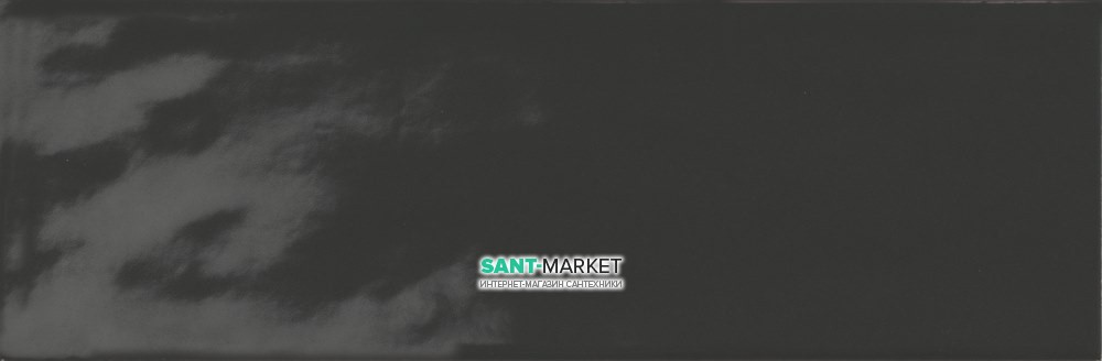 Плитка настінна Ragno Brick Glossy Black R4Gk 10 * 30