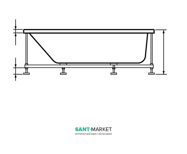 Опорные ноги для ванны Hafro 0PIA1N0