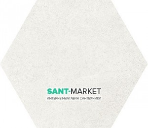 Плитка напольная Equipe Hexatile Cement White 17 5*20 22092 