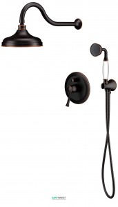 Душова система прихованого монтажу Imprese Podzimu Zrala з верхнім душем бронза ZMK02170811