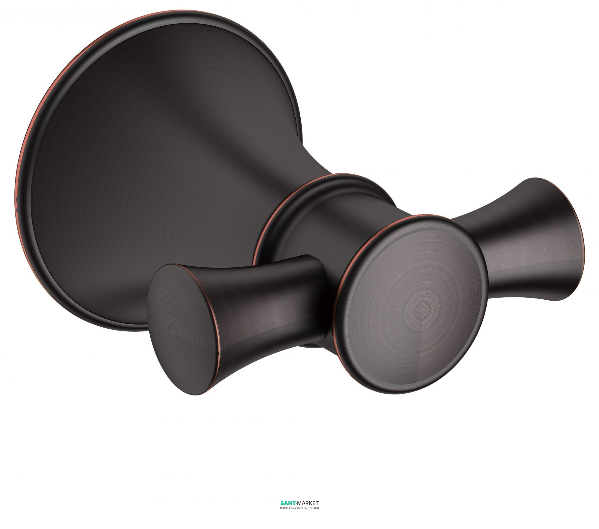 Гачок для ванни подвійний Imprese Podzimu Zrala бронза ZMK02170821