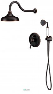 Душова система прихованого монтажу Imprese Podzimu Zrala з верхнім душем бронза ZMK02170811