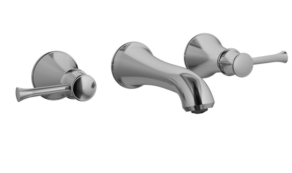 Змішувач для раковини Двохважеля настінний Imprese Podzimu Ledove хром ZMK01170103