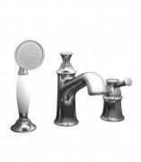 Смеситель однорычажный на борт ванны с душем Imprese Podzimu Ledove хром ZMK01170105