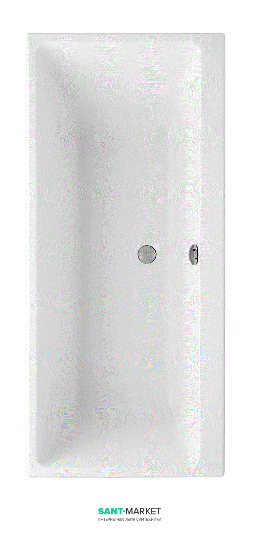 Ванна акрилова прямокутна Villeroy & Boch колекція Subway 160x70х42 UBA167SUB2V-01
