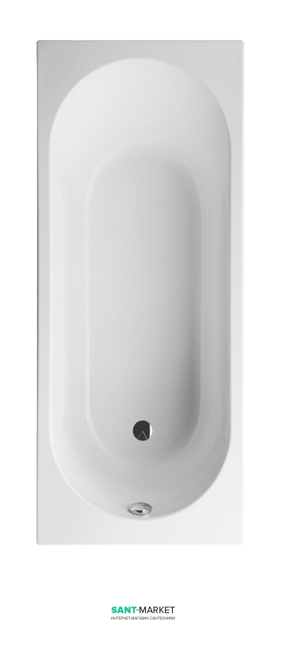 Ванна акрилова прямокутна Villeroy & Boch O.Novo 170x70х45 UBA177CAS2V-01