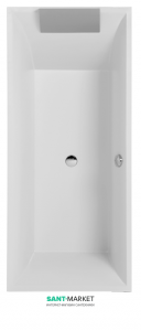 Ванна кваріловие прямокутна Villeroy & Boch Squaro Slimline 180х80 біла UBQ180SQS2V-01