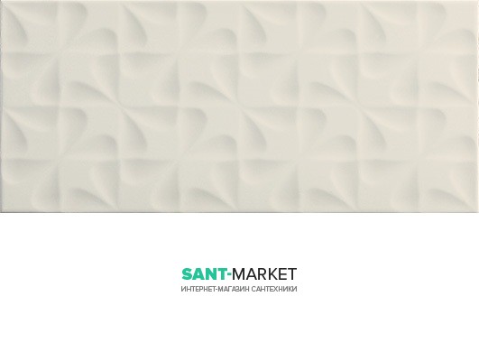 Плитка настенная Pamesa Aktuell Damm 20х45 2 Rlv Blanco