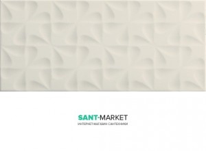 Плитка настінна Pamesa Aktuell Damm 20х45 2 Rlv Blanco