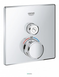 Внешняя панель термостата Grohe Grohtherm SmartControl на 1 выход хром 29123000