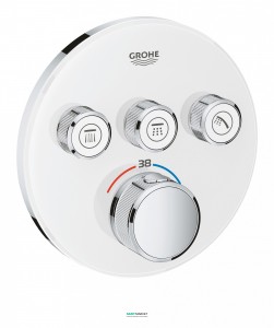 Внешняя панель термостата Grohe Grohtherm SmartControl на 3 выхода белый 29904LS0