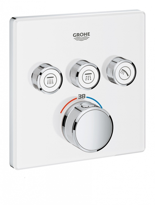 Внешняя панель термостата Grohe Grohtherm SmartControl на 3 выхода белый 29157LS0