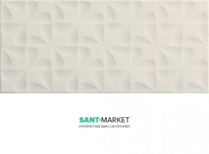 Плитка настенная Pamesa Aktuell Damm 20х45 2 Rlv Blanco