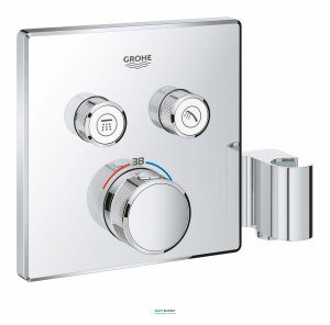 Внешняя часть термостата Grohe Grohtherm SmartControl на 2 выхода со встроенным держателем ручного душа хром 29125000