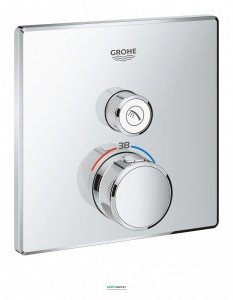 Внешняя панель термостата Grohe Grohtherm SmartControl на 1 выход хром 29123000