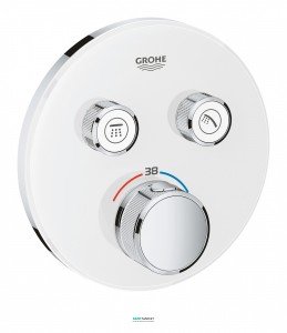 Внешняя панель термостата Grohe Grohtherm SmartControl на 2 выхода белая 29151LS0