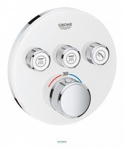 Внешняя панель термостата Grohe Grohtherm SmartControl на 3 выхода белый 29904LS0