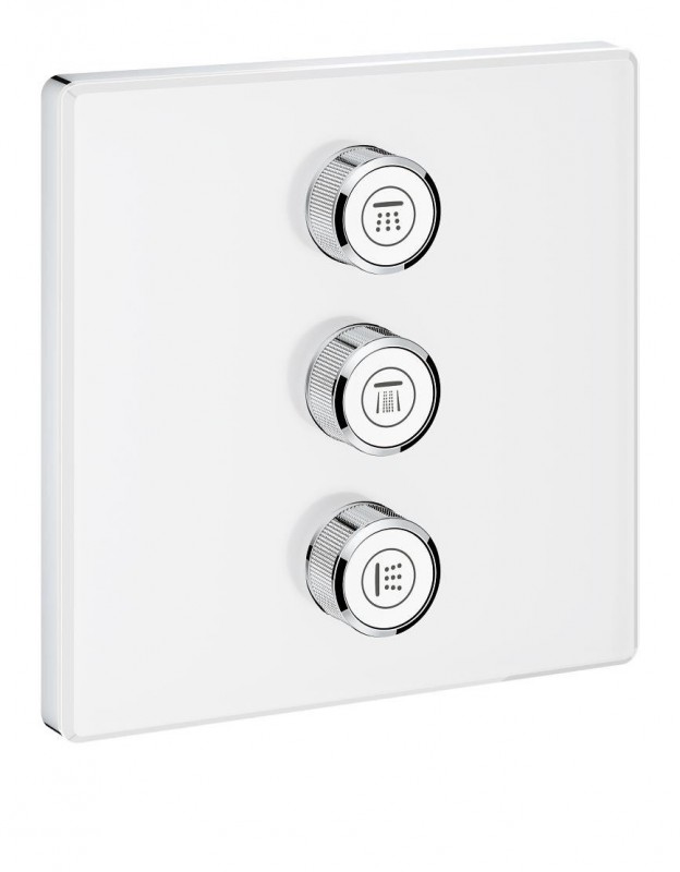 Внешняя панель для вентиля Grohe Grohtherm SmartControl на 3 выхода белая 29158LS0