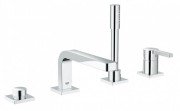 Смеситель однорычажный на борт ванны с душем Grohe коллекция Lineare хром 19577001