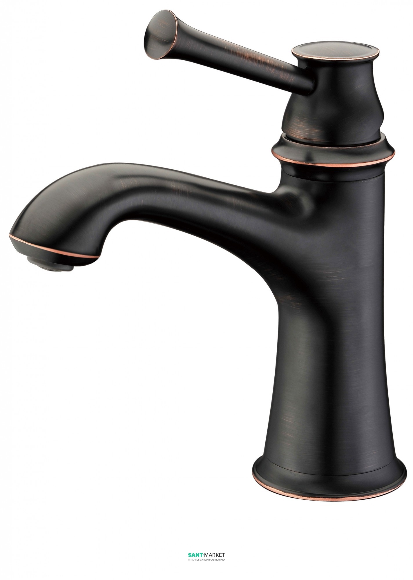 Змішувач для раковини одноважеля Imprese колекція Zrala чорний ZMK02170801