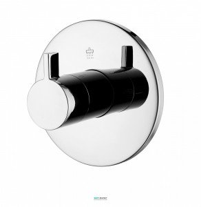 Вентиль запорный/переключающий Imprese Zamek для ванны/душа на 3 потребителя хром VR-151031